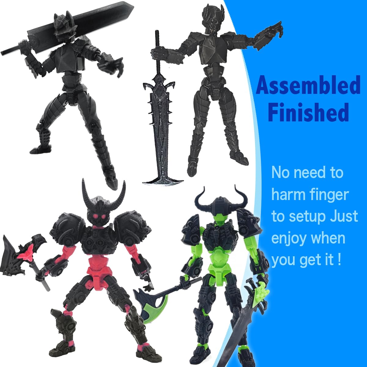 Amazon.com: T13 3D Action Figure Set (Assembly Completed), 3D